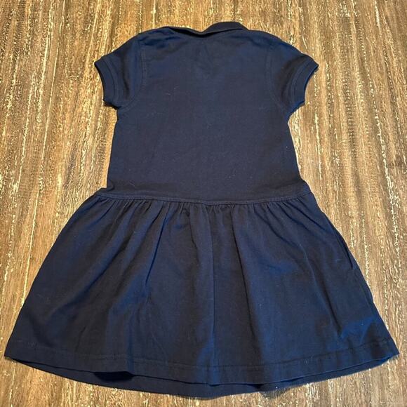 Primrose Uniform Navy Kids Polo Dress with Red Logo - Picture 3 of 3